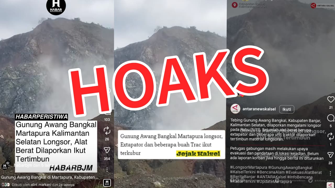 Pambakal Awang Bangkal Barat Bantah Isu Longsor Telan Alat Berat, Pastikan Hoaks
