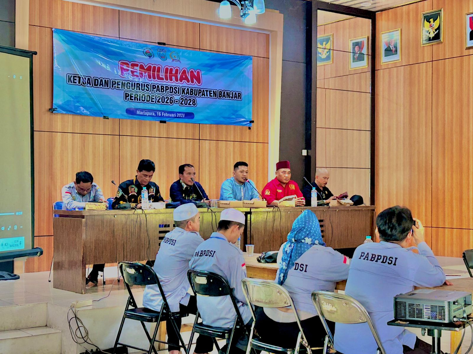 Muhammad Hafizh Anshari usai menghadiri pemilihan Ketua PABPDSI Kabupaten Banjar