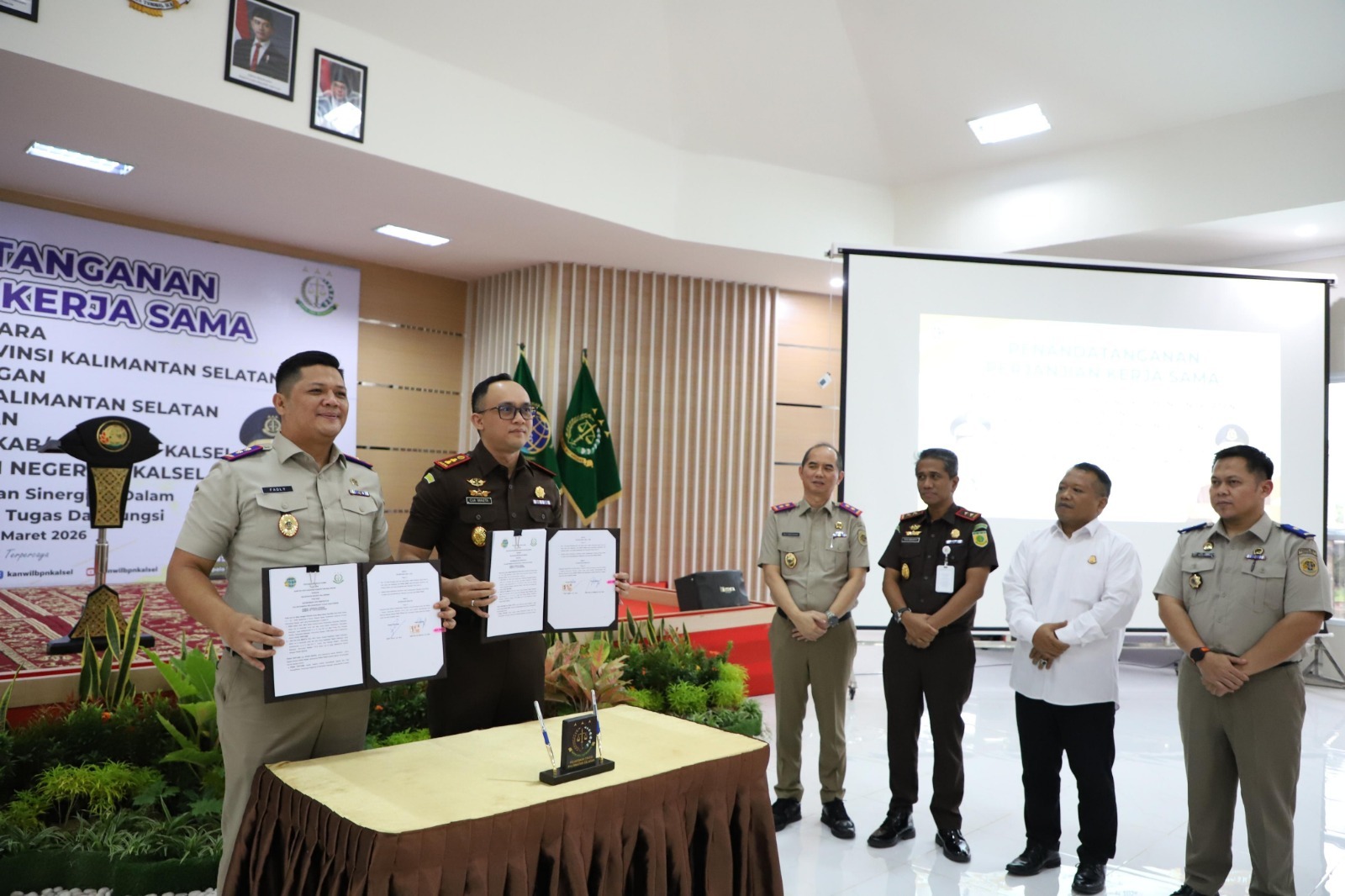 Penandatanganan kerja sama Kantah Balangan dan Kejari Balangan