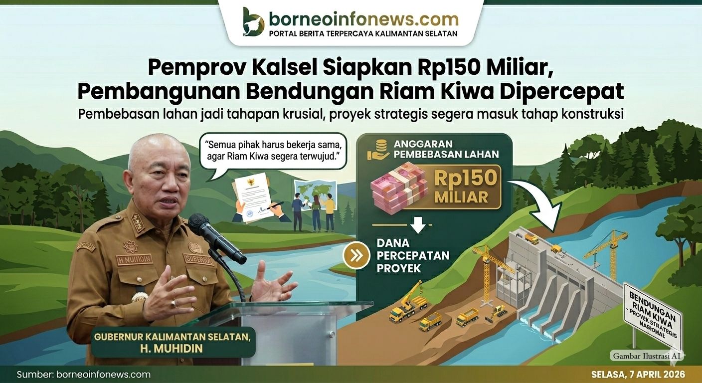 pembangunan bendungan riam kiwa kalsel