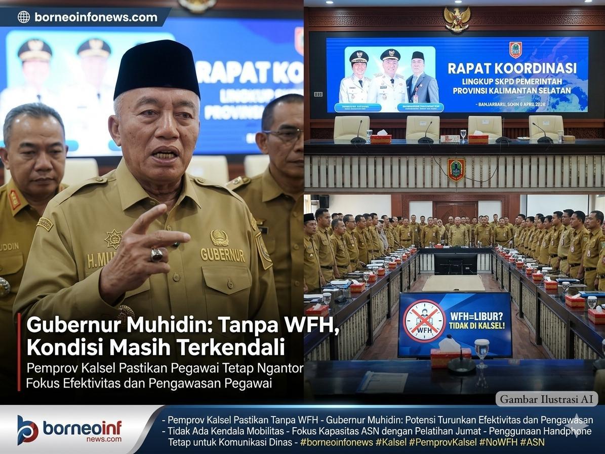 gubernur kalsel rapat tanpa wfh