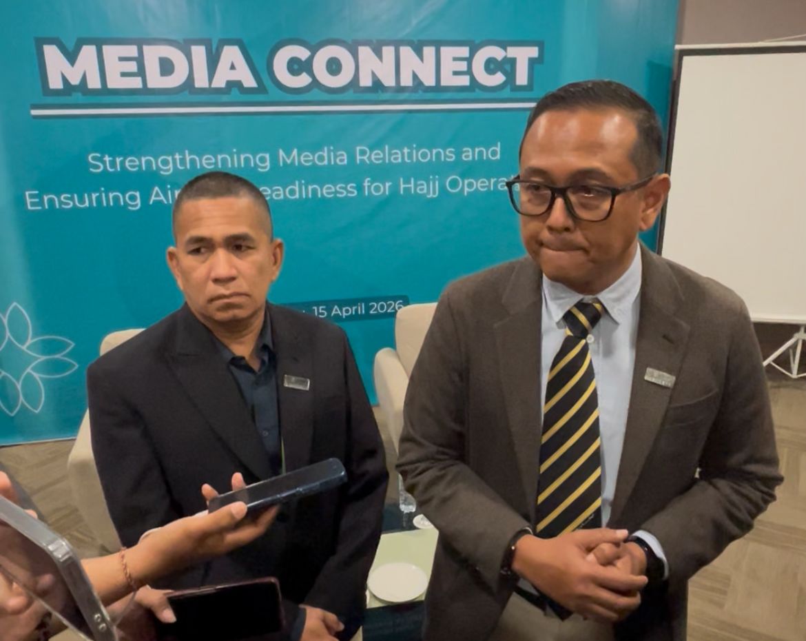 Konferensi pers kesiapan haji 2026 di Bandara Syamsudin Noor Banjarbaru