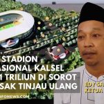 Ilustrasi rencana pembangunan stadion di Kalimantan Selatan