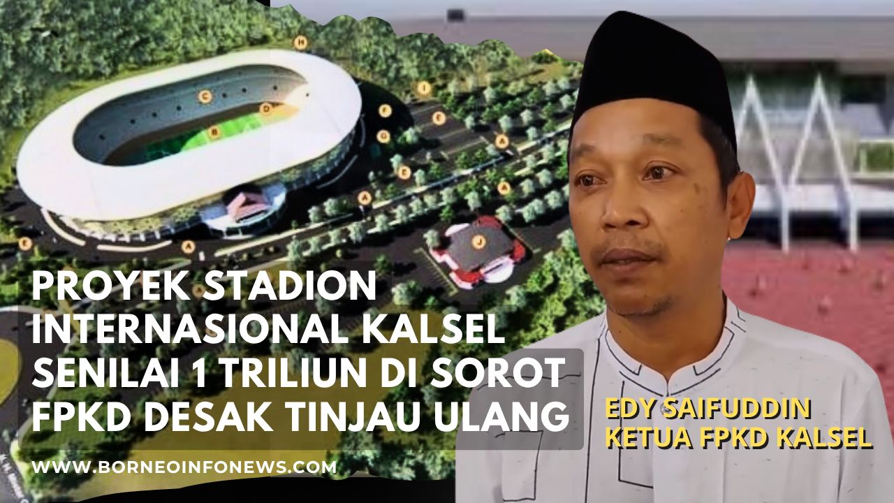 Ilustrasi rencana pembangunan stadion di Kalimantan Selatan
