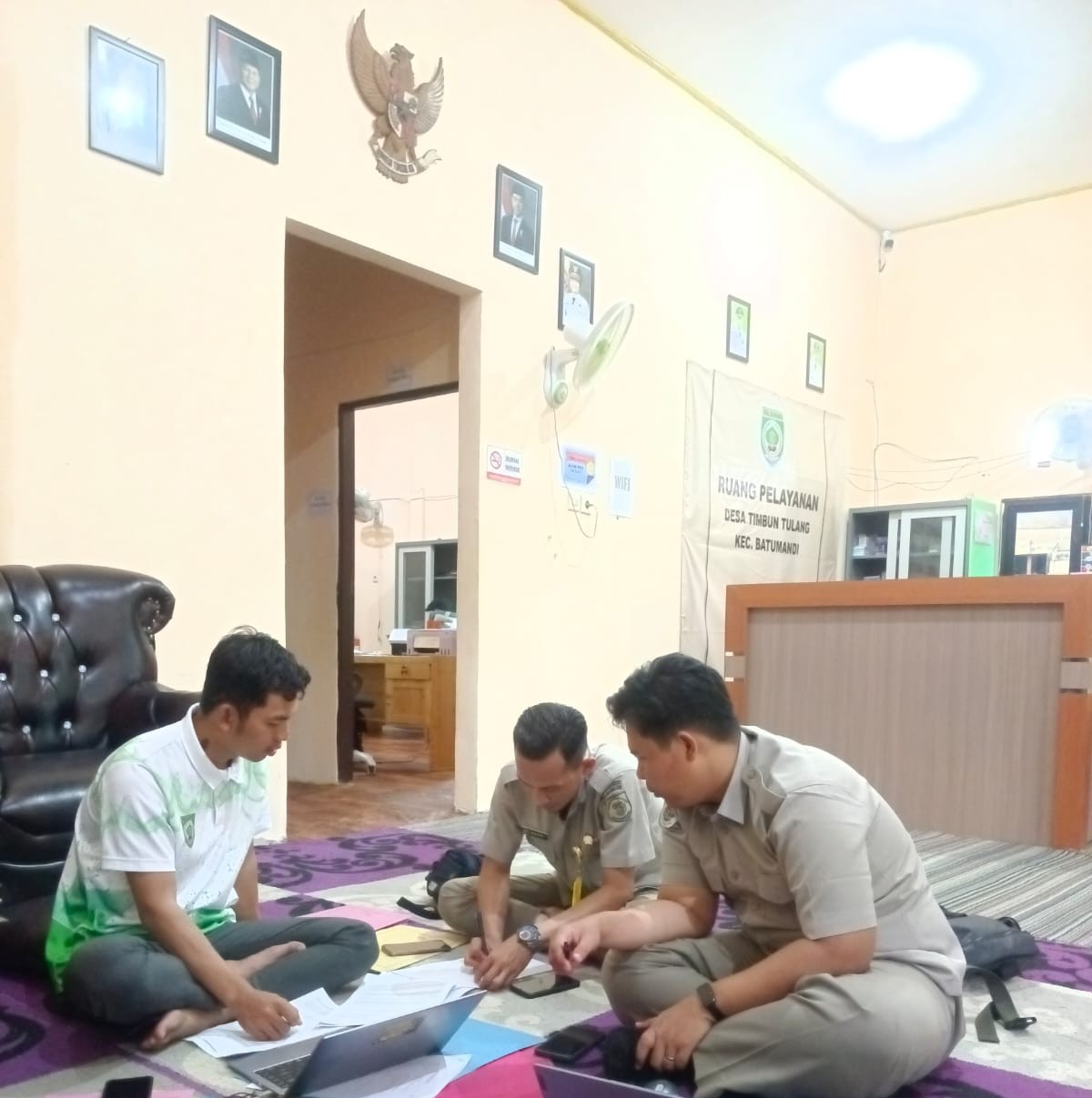 Koordinasi PTSL di Desa Timbun Tulang, Wujud Komitmen Permudah Legalitas Tanah Masyarakat