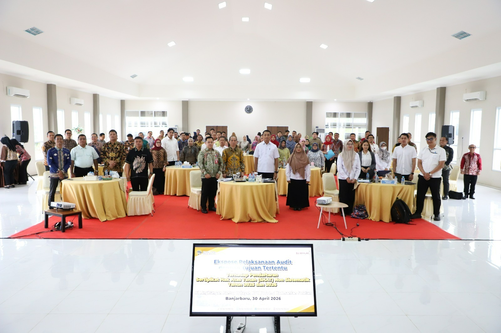 Kantor Pertanahan Kabupaten Balangan Ikuti Kegiatan Expose Audit dengan Tujuan Tertentu