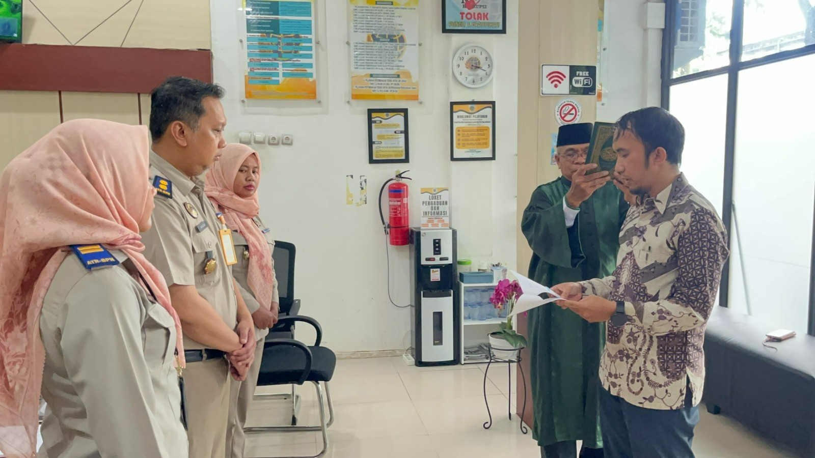 Pengambilan Sumpah Jadi Tahapan Penting Penggantian Sertipikat Hilang di Kantor Pertanahan Kabupaten Balangan