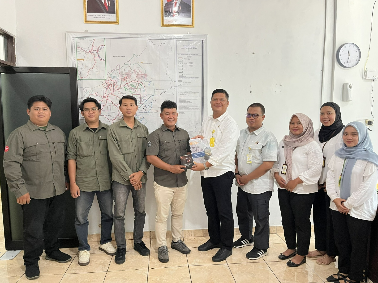 Kantor Pertanahan Kabupaten Balangan Gelar Expose Hasil Pemetaan Foto Tegak