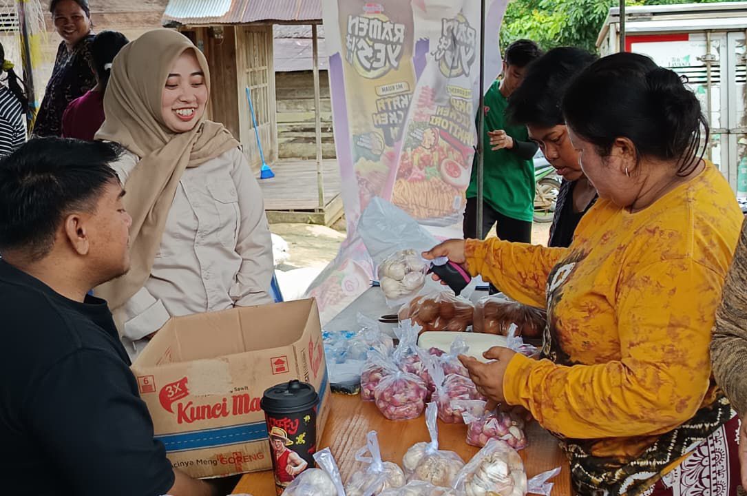 Pasar murah di Desa Ajung Kecamatan Tebing Tinggi