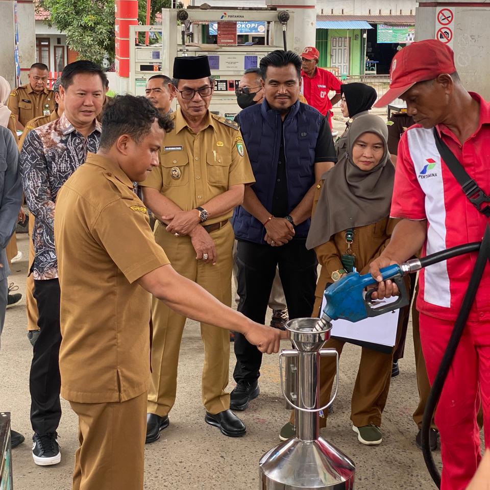 Pengawasan tera ulang BBM di SPBU Paringin Balangan
