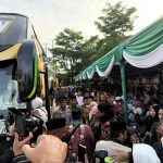 Pelepasan jemaah calon haji Balangan di Masjid Agung Al-Akbar