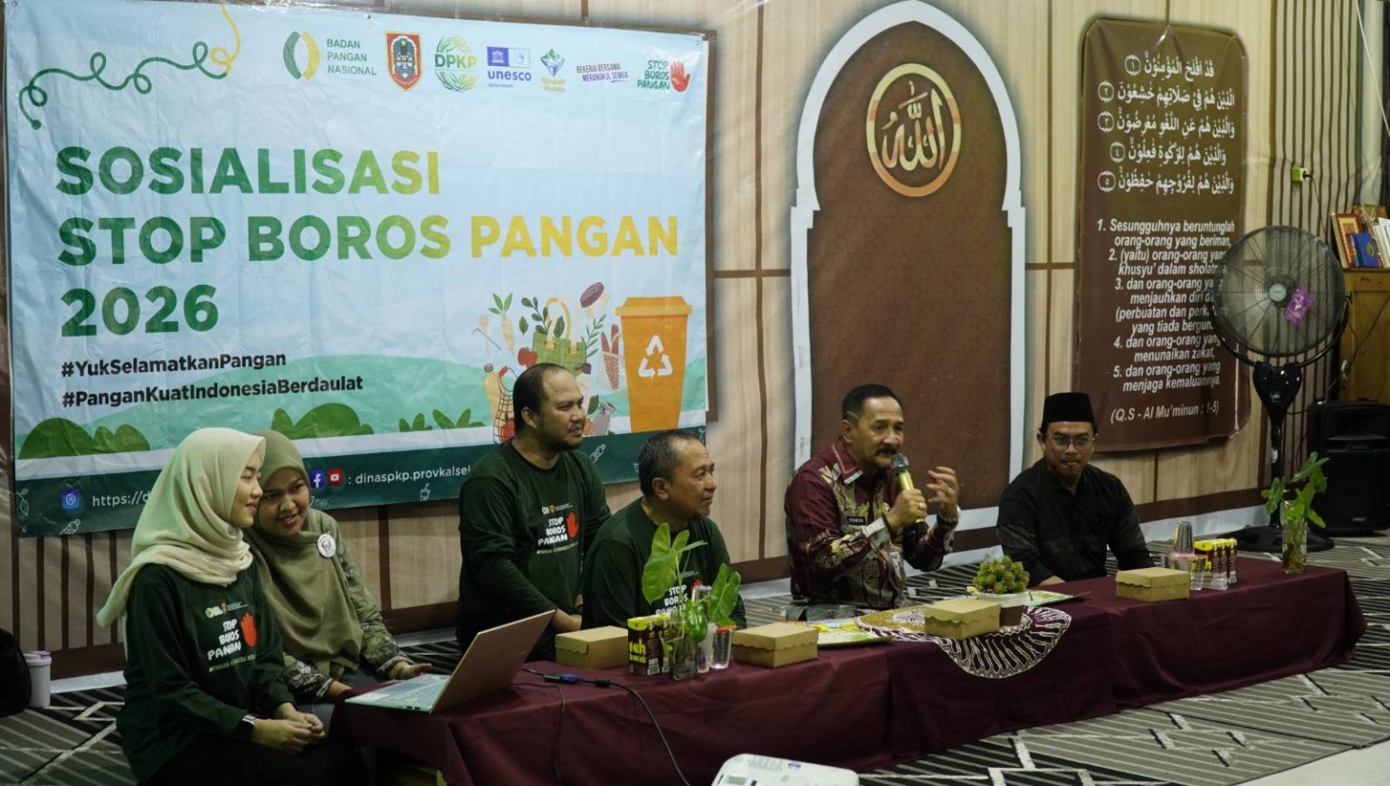 Siswa SDIT Insanurahman mengikuti edukasi Stop Boros Pangan dari DPKP Kalsel