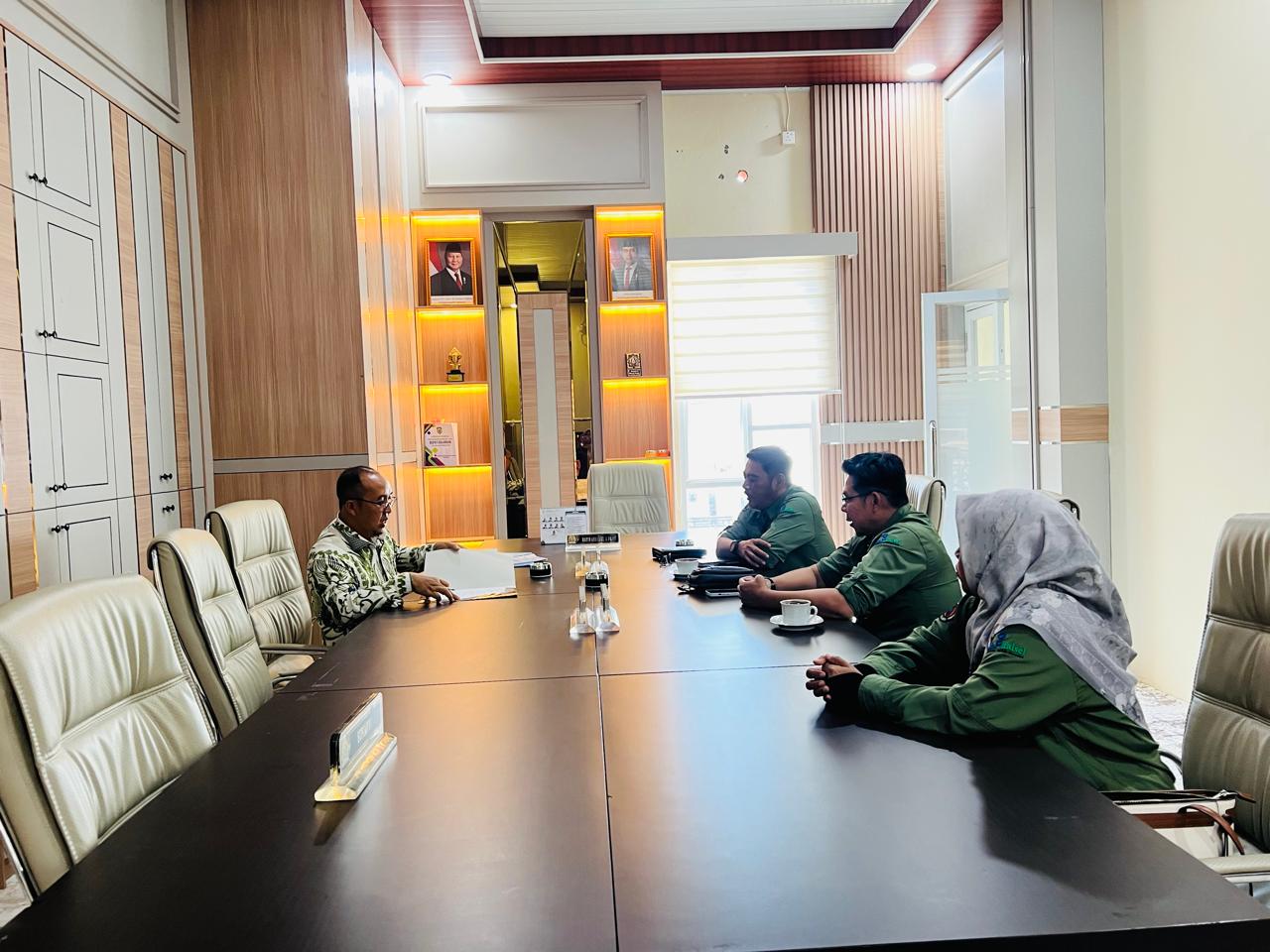 Koordinasi BPBD Balangan dan Forum PRB membahas Sosialisasi KATANA Tahun 2026.