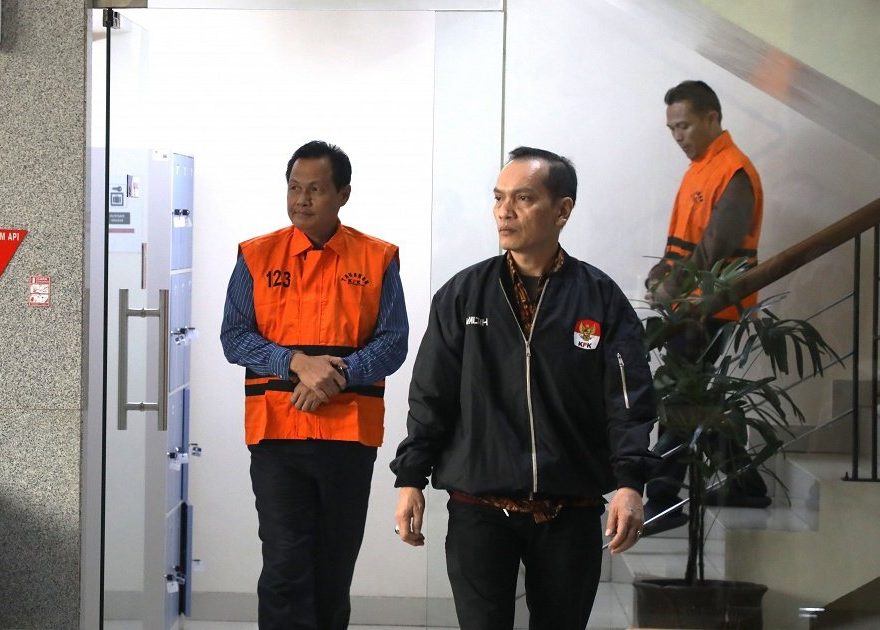 Konferensi pers KPK terkait OTT dugaan korupsi di Kabupaten Muara Enim.