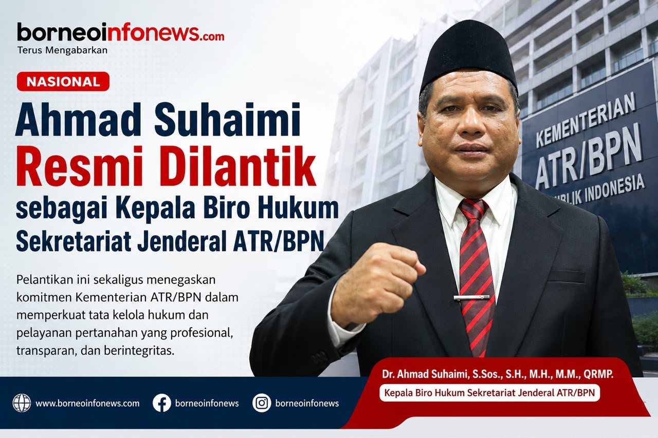 Ahmad Suhaimi resmi menjabat Kepala Biro Hukum Sekretariat Jenderal ATR BPN.