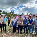 Kolaborasi Polres Banjarbaru dan Pemkot Banjarbaru dalam pembangunan sumur bor di Kelurahan Cempaka.