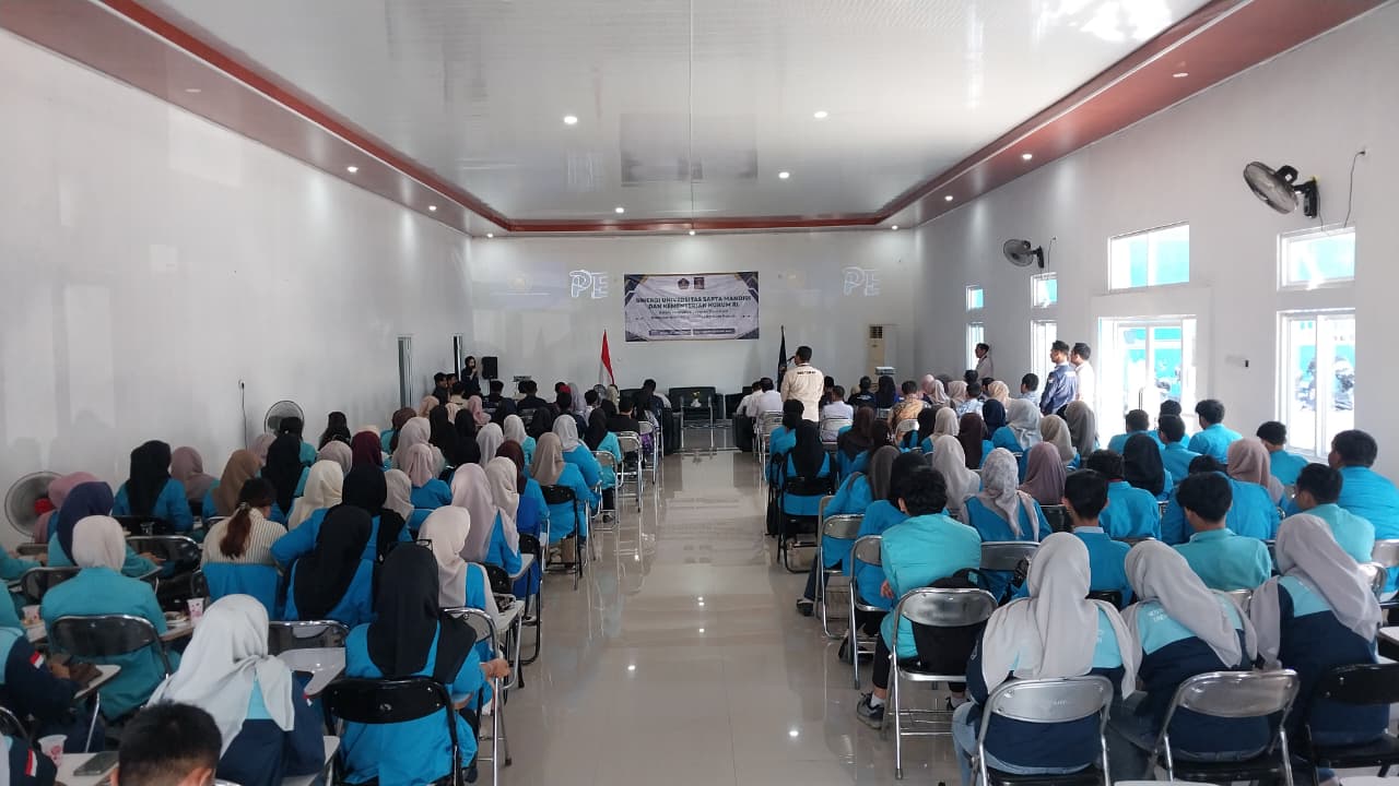 Kegiatan kerja sama UNIVSM dan Kementerian Hukum Kalimantan Selatan di Balangan.