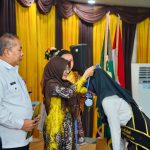 Kepala Disdikbud Balangan Abiji menghadiri pengukuhan dan pelepasan siswa SMPN 4 Paringin Tahun 2026