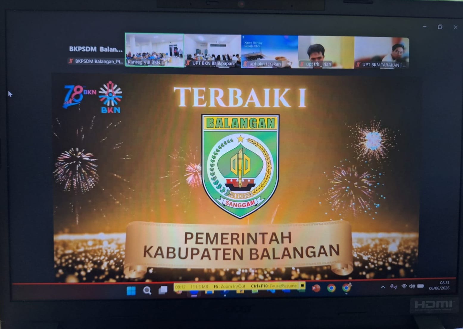 Balangan Raih Peringkat I Penghargaan Pro-Karier ASN BKN