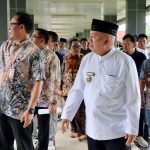 Gubernur Kalimantan Selatan Muhidin meninjau lokasi pembangunan Gedung Layanan Kedokteran Nuklir di RSUD Ansari Saleh.