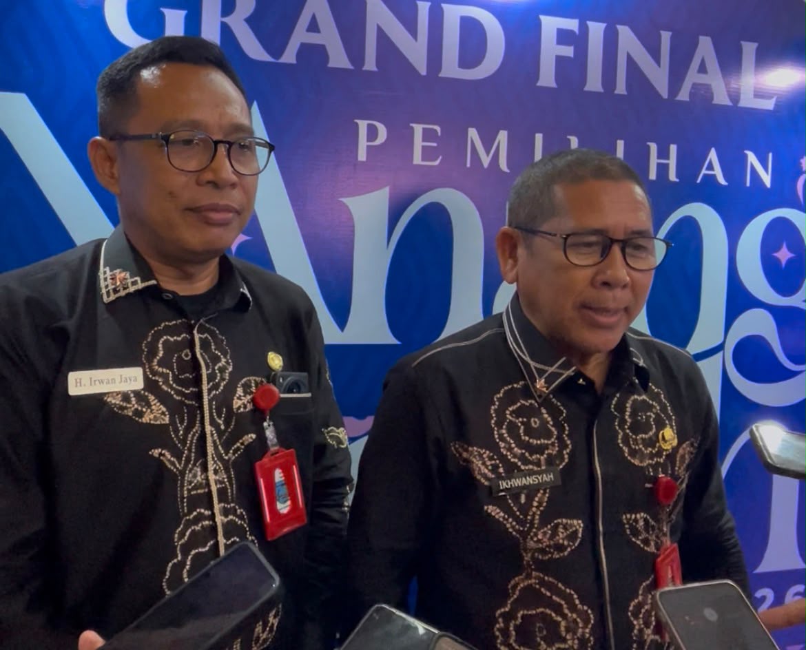 Asisten Perekonomian dan Pembangunan Setda Banjar H. Ikhwansyah memberikan keterangan usai Grand Final Nanang Galuh Banjar 2026.