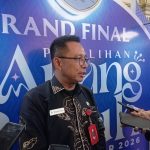 Kepala Disbudporapar Banjar H. Irwan Jaya menyampaikan peran Nanang Galuh sebagai duta promosi wisata dan budaya Kabupaten Banjar.
