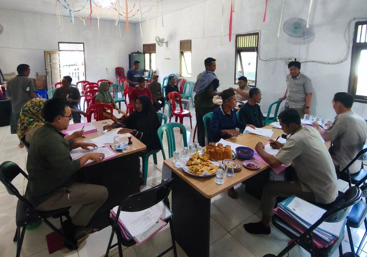 Kantor Pertanahan Balangan Teliti Bidang Tanah PTSL di Buntu Pilanduk