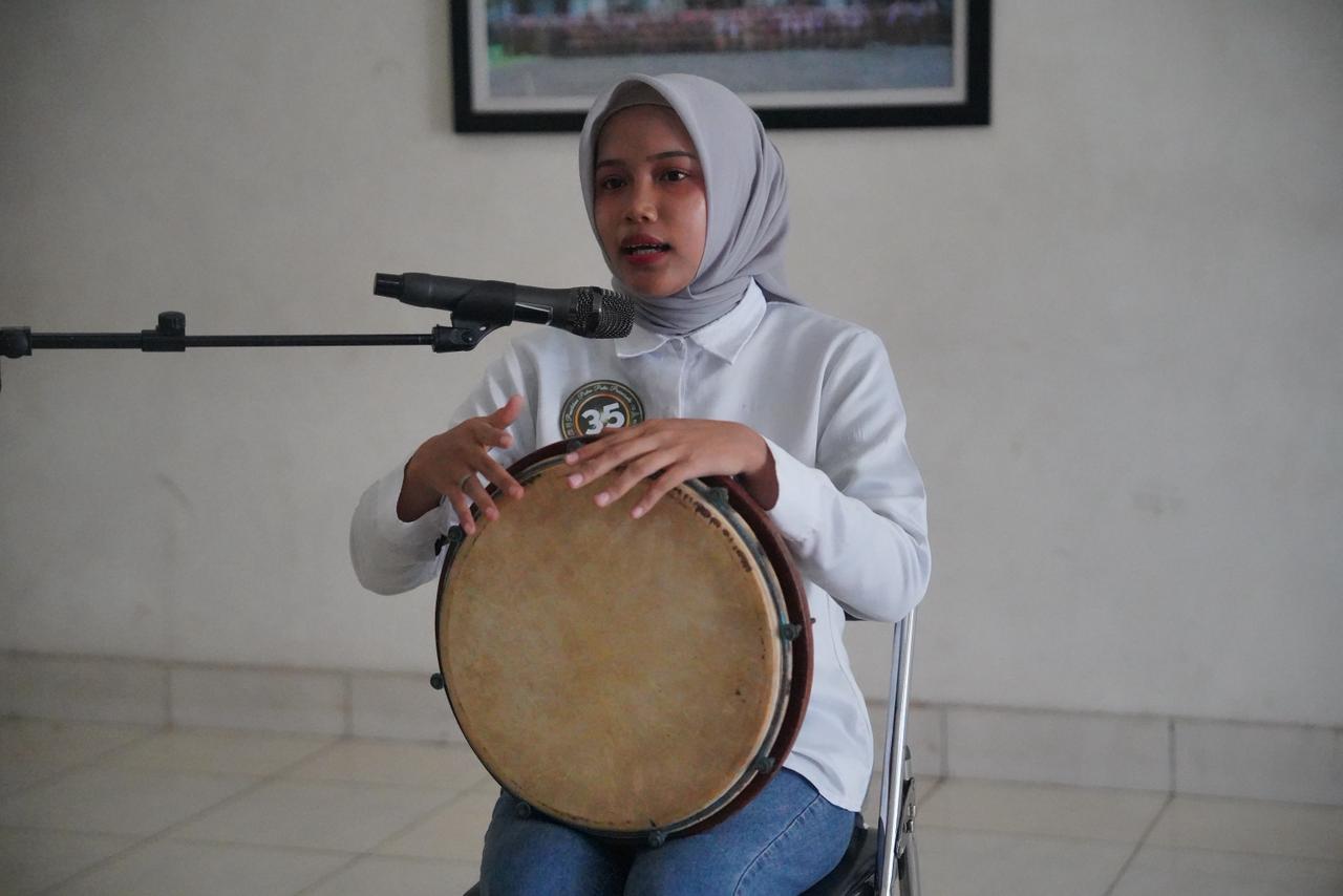 Peserta mengikuti seleksi wawancara dan unjuk bakat Putra Putri Pariwisata Kabupaten Balangan 2026.