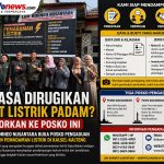 Ketua LBH Borneo Nusantara Dr. Muhamad Pazri menyampaikan pembukaan Posko Pengaduan korban pemadaman listrik.