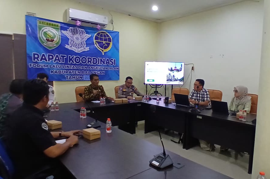 Ekspos laporan pendahuluan Tatralok Kabupaten Balangan yang digelar Dinas Perhubungan bersama lintas OPD.