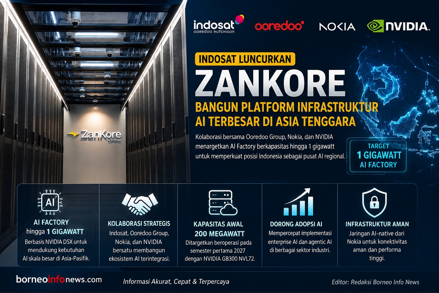 Peluncuran Zankore by Indosat sebagai platform infrastruktur AI terbesar di Asia Tenggara.