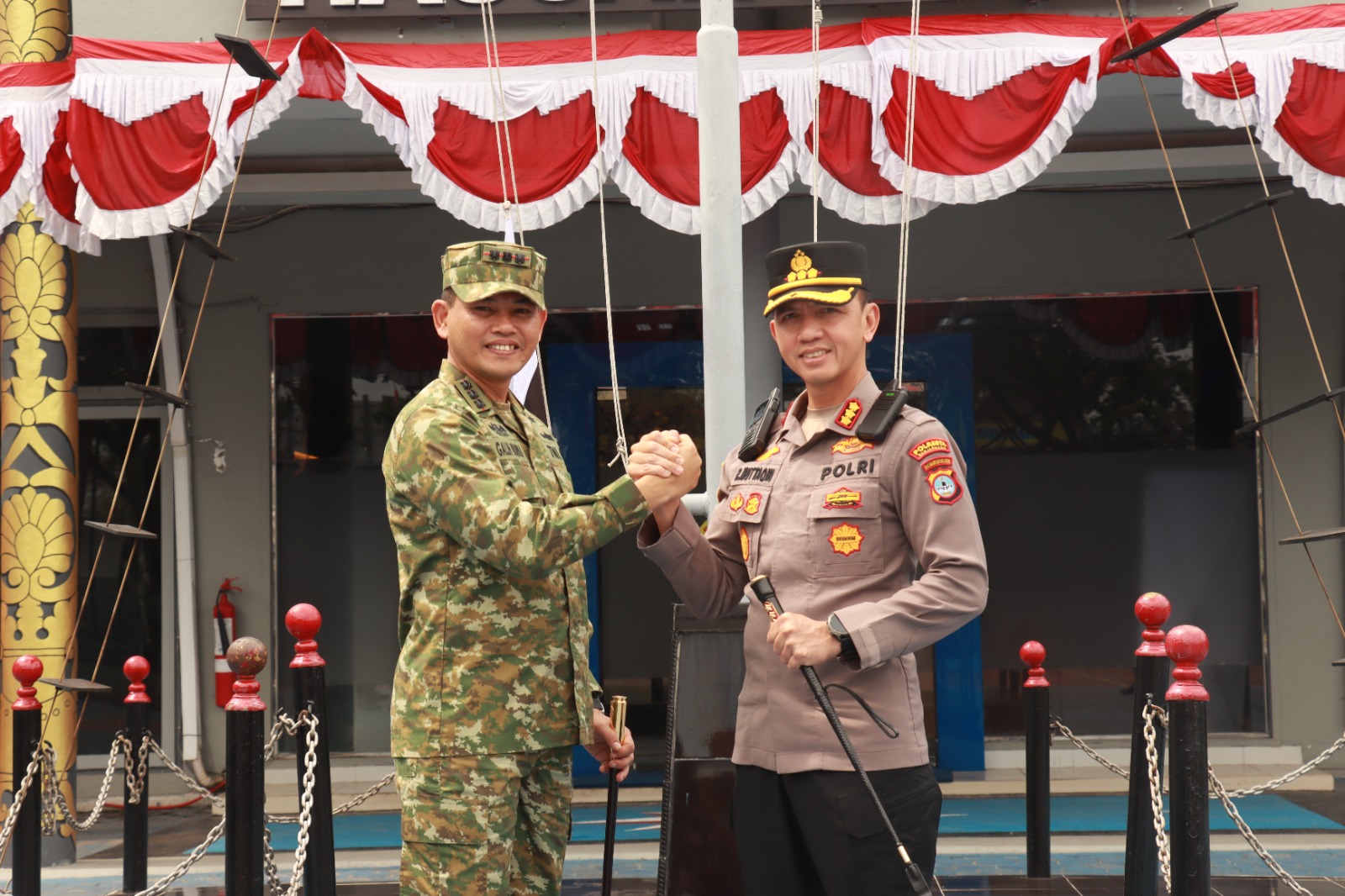 Kapolresta Banjarmasin Perkuat Sinergi TNI-Polri ke Lanal