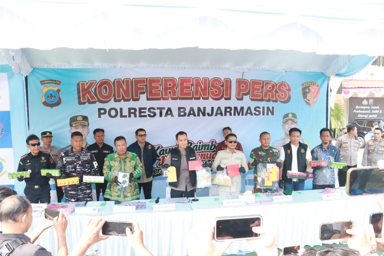 Kapolresta Banjarmasin ungkap kasus pod getar diduga bernarkoba