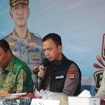 Kapolresta Banjarmasin Riza Muttaqin saat konferensi pers kasus pelecehan seksual