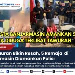 Lima remaja diamankan Polresta Banjarmasin terkait dugaan aksi tawuran