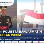 Kapolresta Banjarmasin memimpin upacara HUT ke-81 RI