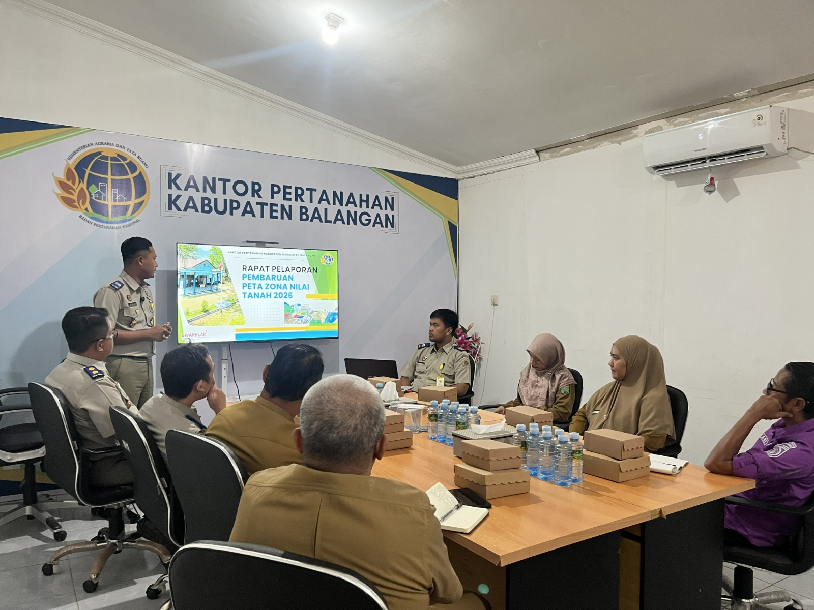 Rapat pembaruan Peta Zona Nilai Tanah Kantah Balangan Tahun 2026