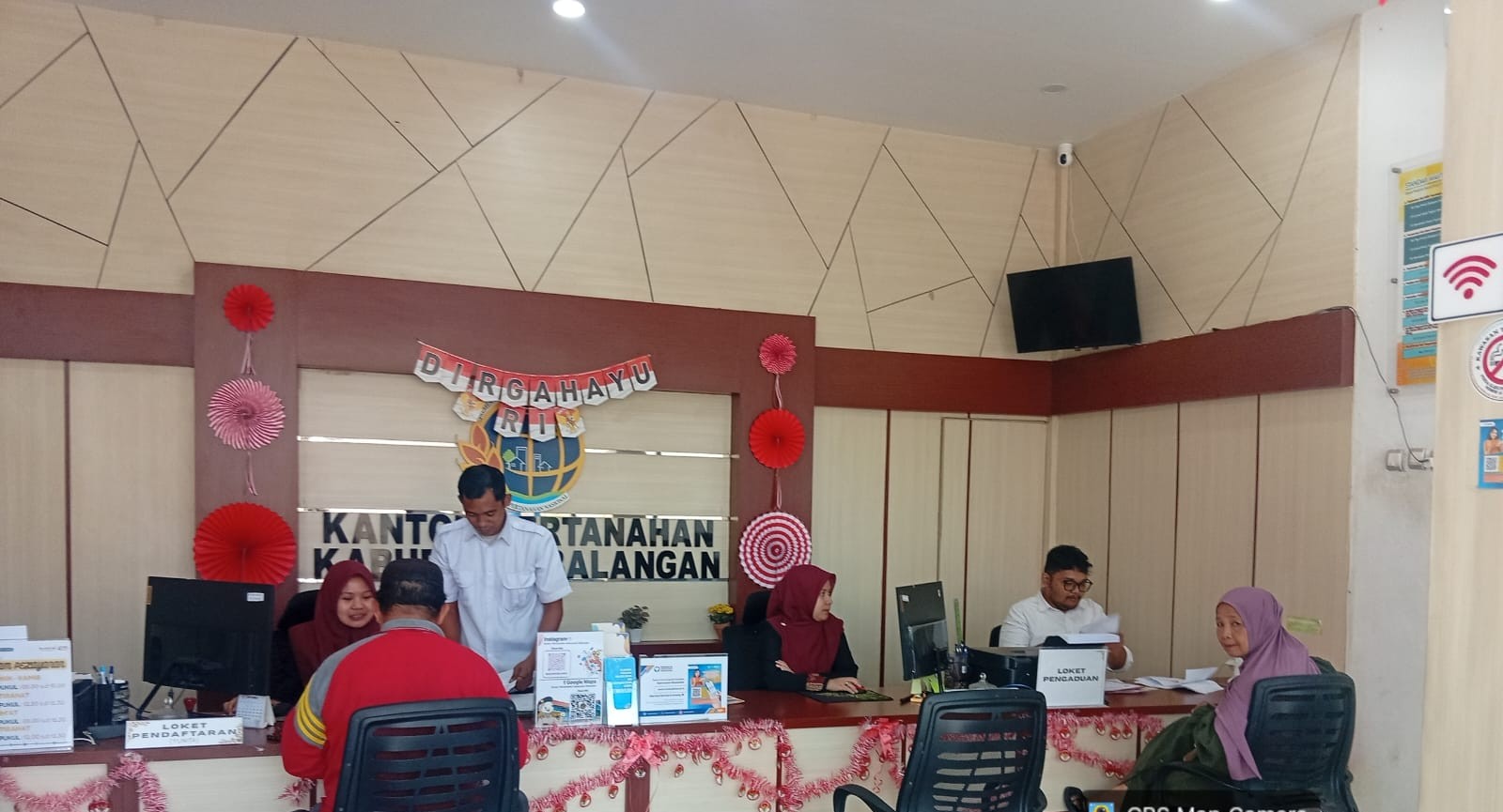 Kantah Balangan Perkuat Pelayanan, Petugas Loket Jadi Garda Terdepan