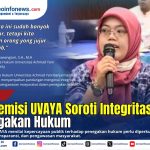 Dr. Safitri Wikan Nawangsari saat diwawancarai mengenai integritas penegakan hukum