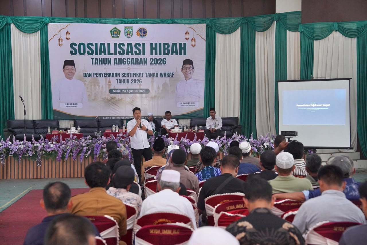 Wakil Bupati Balangan Akhmad Fauzi menghadiri sosialisasi dana hibah 2026
