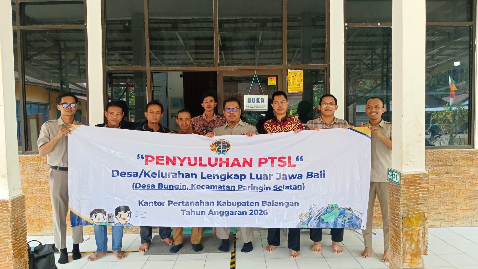 Kantor Pertanahan Balangan Gelar Penyuluhan PTSL di Desa Bungin