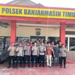 Kapolresta Banjarmasin Riza Muttaqin saat kunjungan kerja ke Polsek Banjarmasin Timur