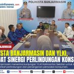 Kapolresta Banjarmasin Riza Muttaqin menerima kunjungan YLKI Kalimantan Selatan