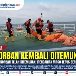 Tim SAR Gabungan mengevakuasi korban dalam Operasi SAR Virgo Transport-8