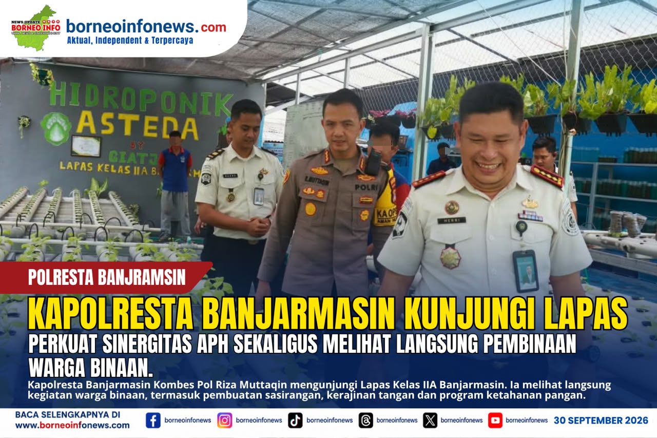 Kapolresta Banjarmasin Kunjungi Lapas, Perkuat Sinergitas APH