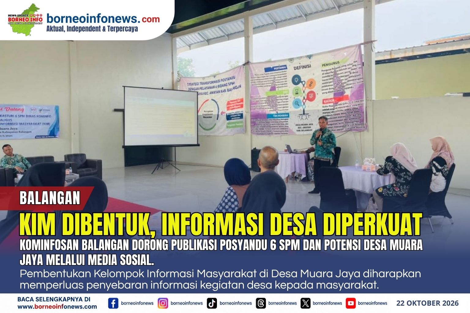 Kominfosan Balangan Perkuat Posyandu 6 SPM Lewat Pembentukan KIM