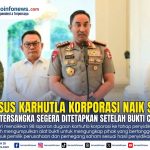 Kapolri Suyudi Ario Seto menyampaikan perkembangan penyidikan 98 laporan karhutla korporasi di Istana Merdeka, Jakarta.