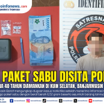 Polisi menyita tiga paket sabu dalam pengungkapan kasus narkotika di Kuin Selatan, Banjarmasin Barat