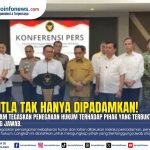 Menko Polkam Dudung Abdurachman menyampaikan perkembangan penegakan hukum dan penanganan karhutla di Jakarta.