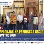 Koordinator dan tim UI GreenMetric ULM saat audiensi dengan Rektor ULM di Rumah Dinas Rektor.